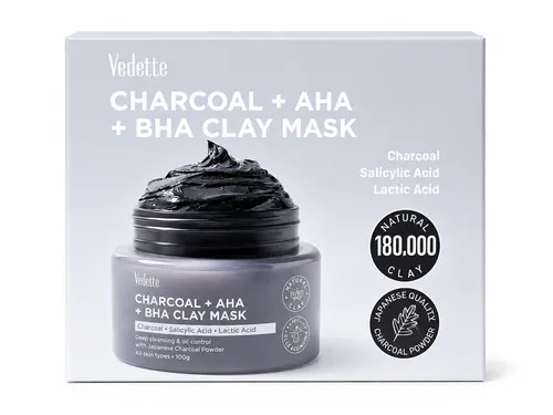 Charcoal + AHA + BHA Clay Mask