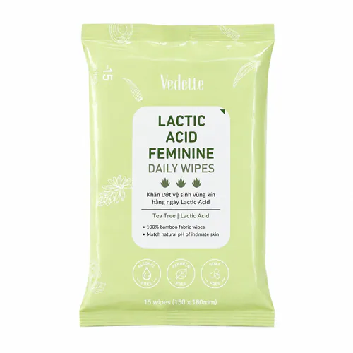 Lactic Acid Feminine Daily Wipes
